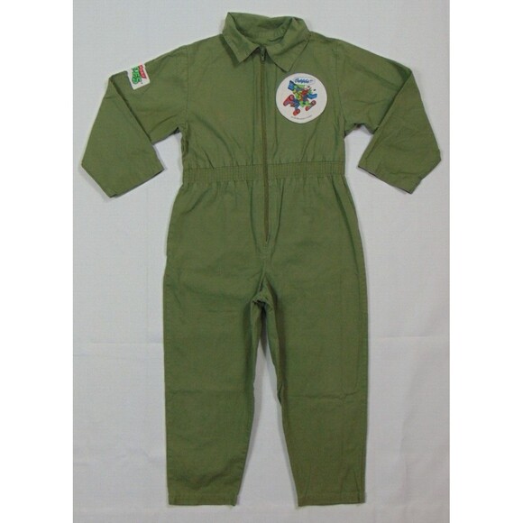 VTG 89 TMNT Jumpsuit Costume Mirage Studio Green 7/8 Teenage Mutant Ninja Turtle - Picture 1 of 12
